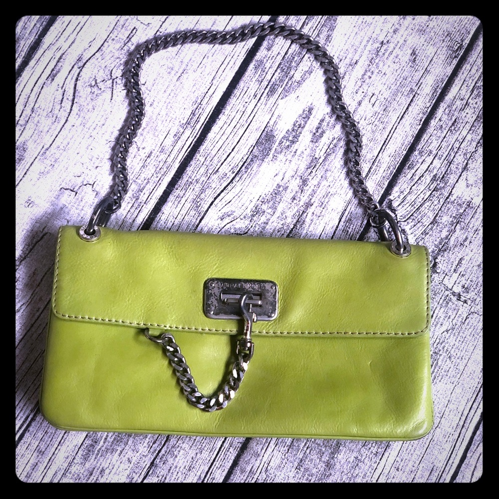 Michael Kors Pocket Clutch with Chain